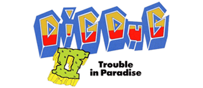 Dig Dug II logo for Famicom